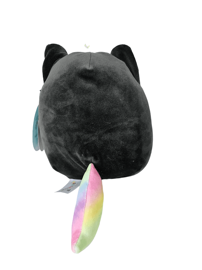 Squishmallows Official Kellytoys Plush 7.5 Inch Caylee the Black Unicorn Cat with Rainbow Belly Caticorn Fantasy Squad Ultimate Soft Plush Stuffed Toy