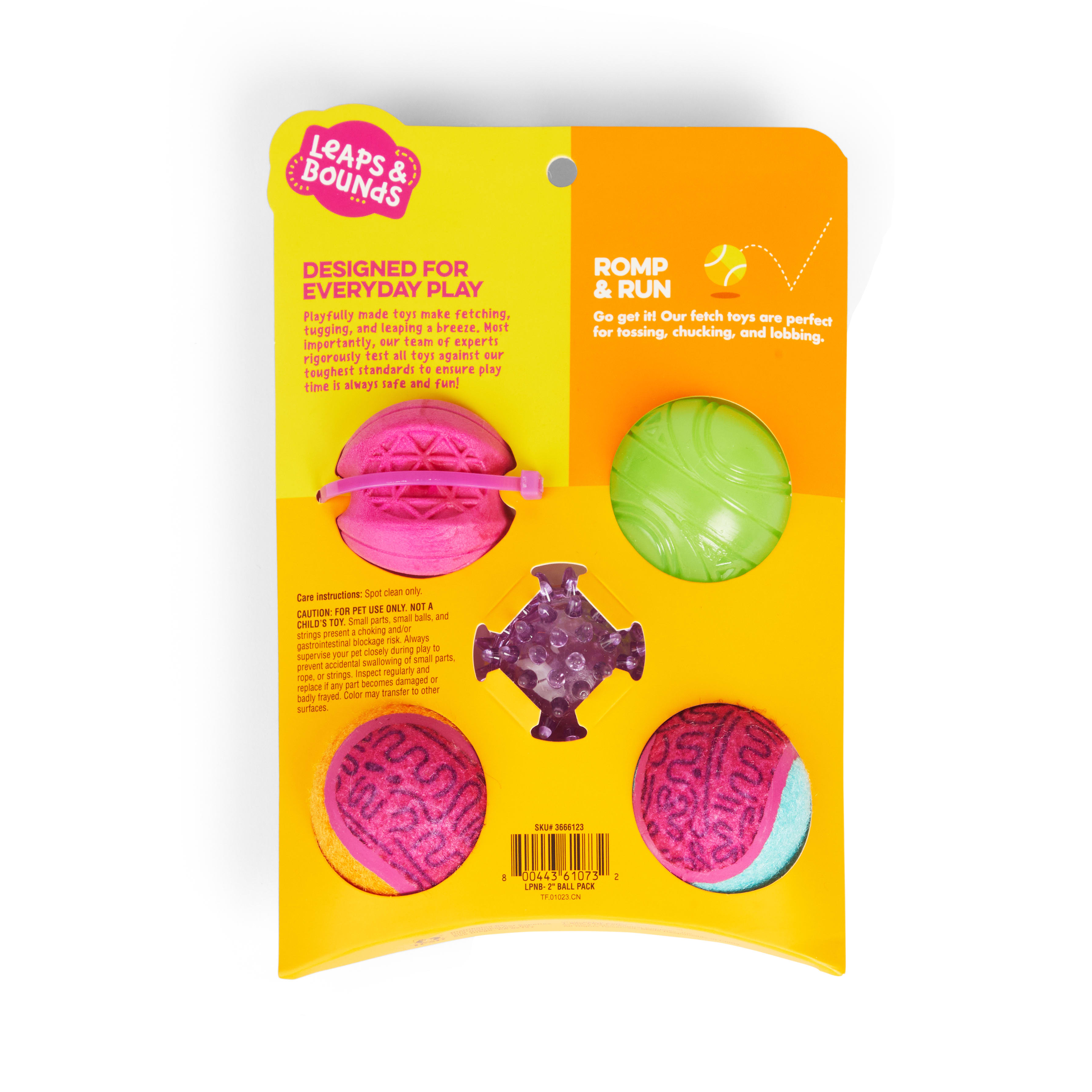 Leaps  Bounds X-Small Ball Pack Dog Toy