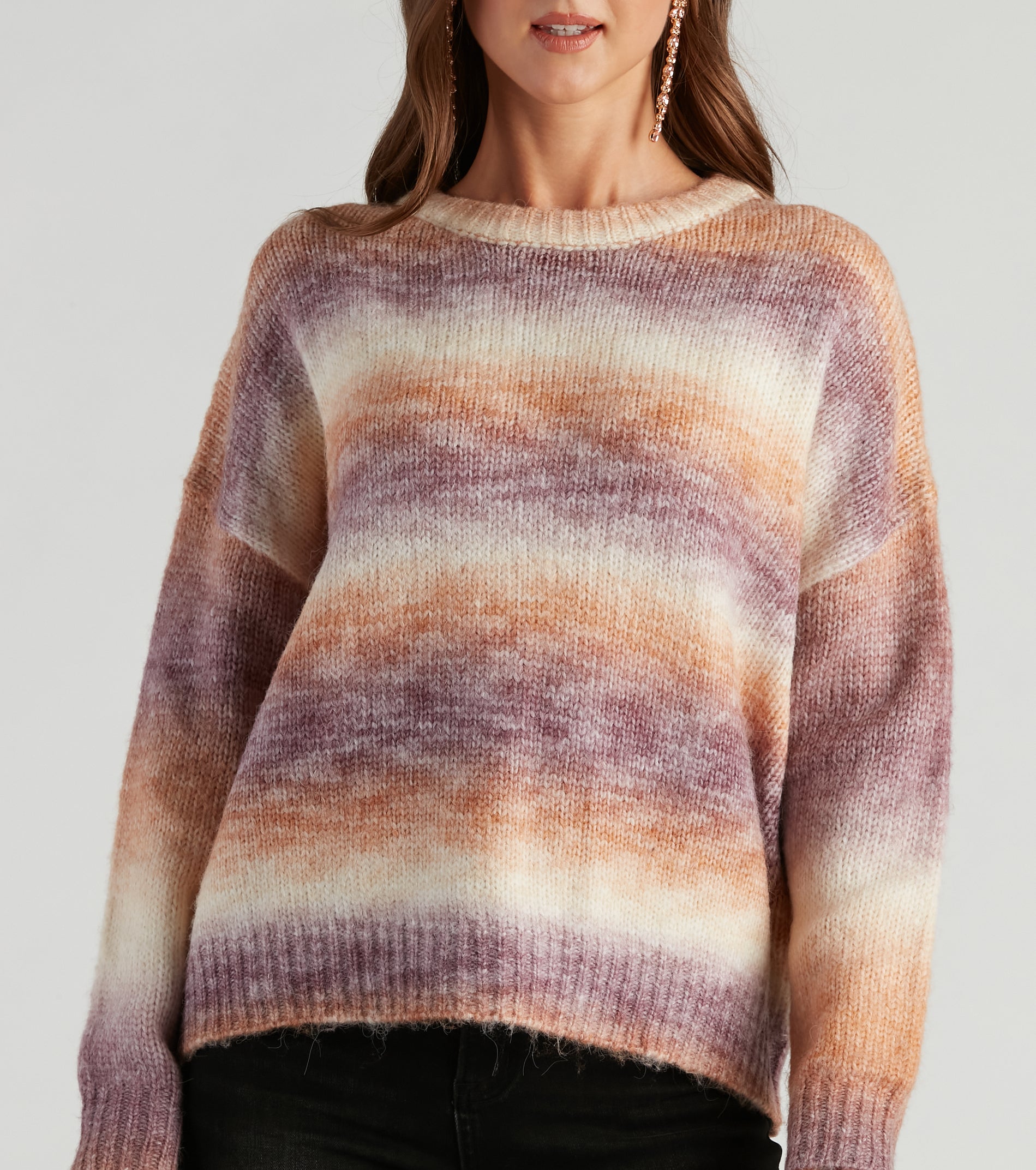 Caught In Color Ombre Knit Sweater