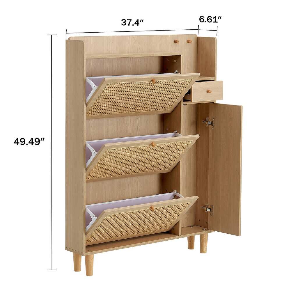 5 Drawers Shoe Storage Cabinet Applicable to dressing table in bedroom  living room.