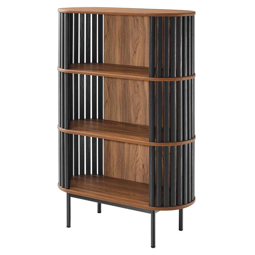 Collins Modern Two tone Wooden 3 shelf Bookcase Display Cabinet