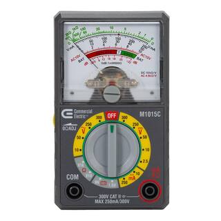 Commercial Electric Analog Multi-Meter M1015C