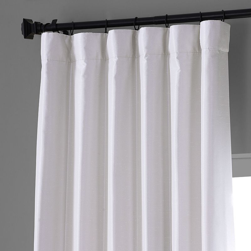 EFF Blackout 1-Panel Vintage Dupioni Hotel Curtain