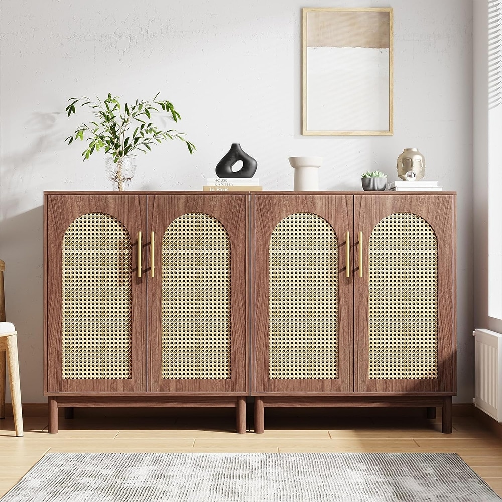 Rattan Sideboard Buffet Cabinet