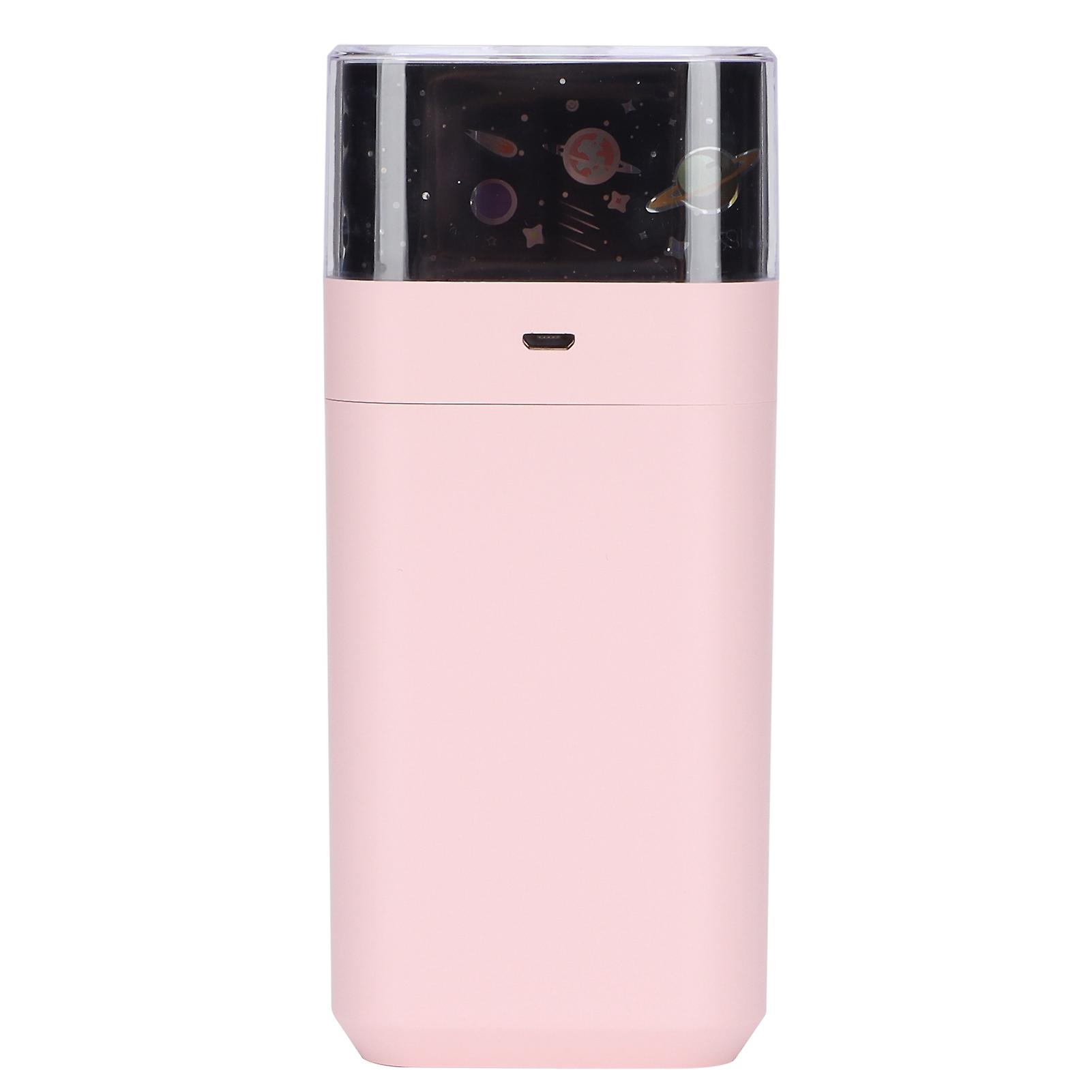 Starlight Humidifier Ultrasonic Led Night Light Silent 300ml Dual Mode Mini Humidifier With Starlight Projectionpink