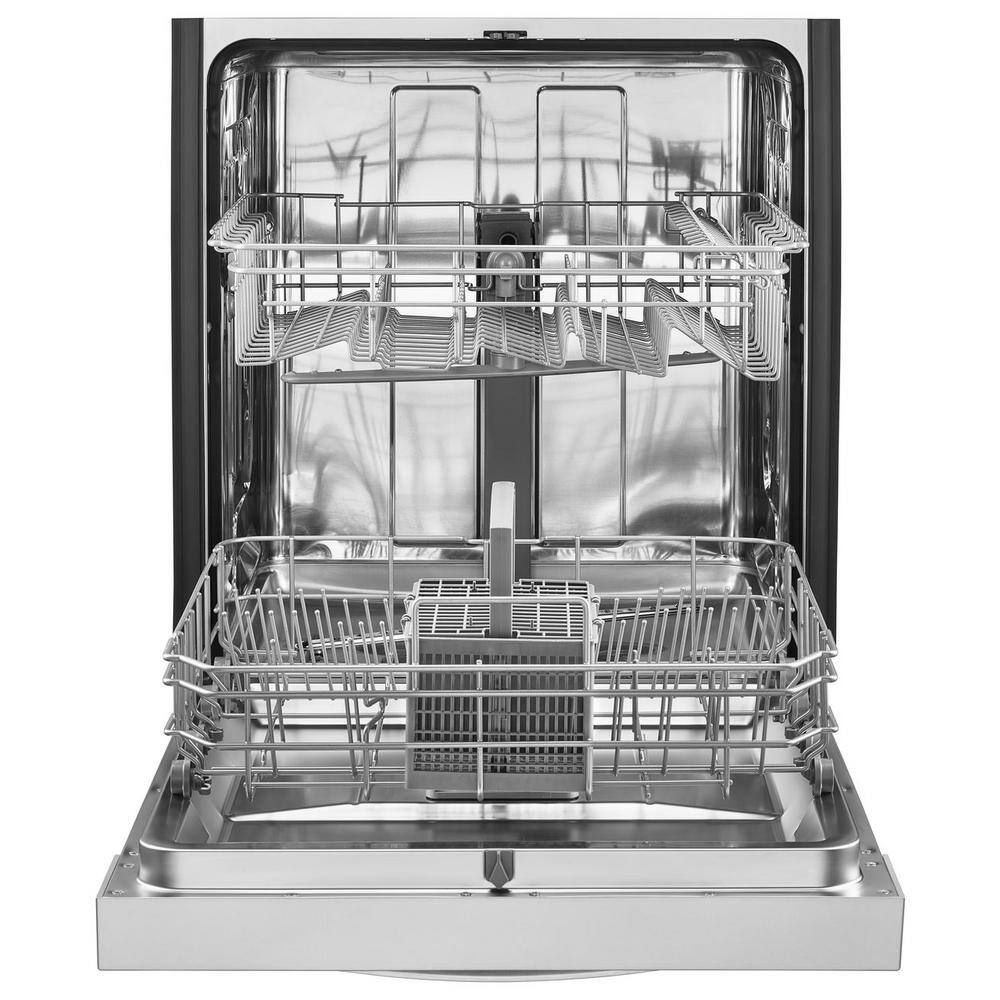 Whirlpool 24 in. Stainless Steel Front Control Built-In Tall Tub Dishwasher with Stainless Steel Tub 51 dBA WDF550SAHS