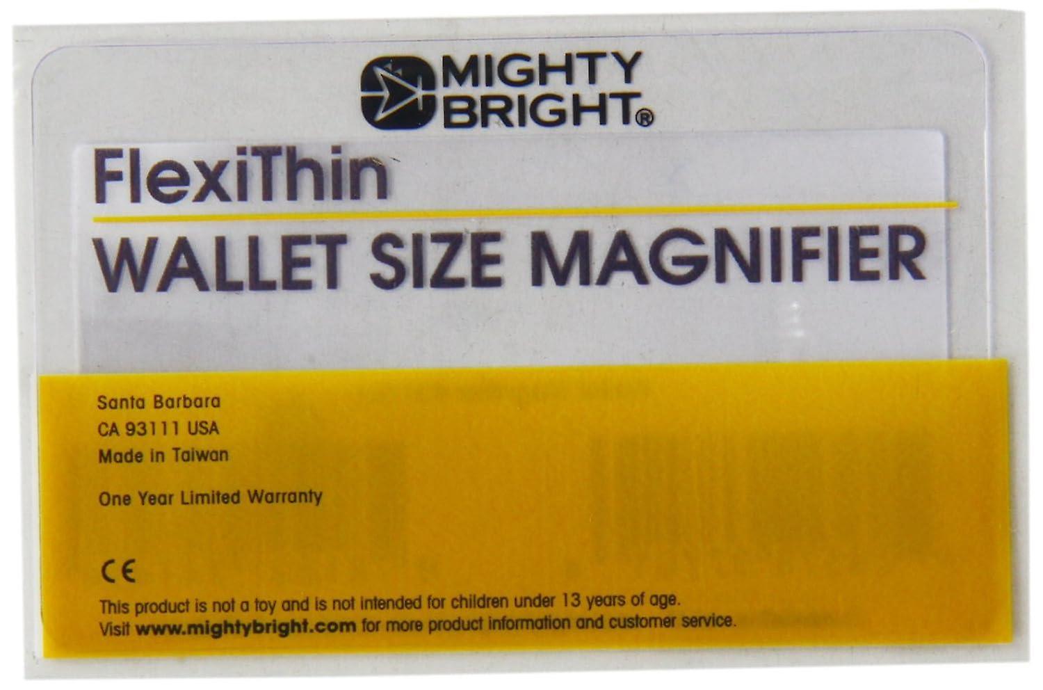 Mighty Bright Flexithin Wallet Sized Magnifier Vision Aid