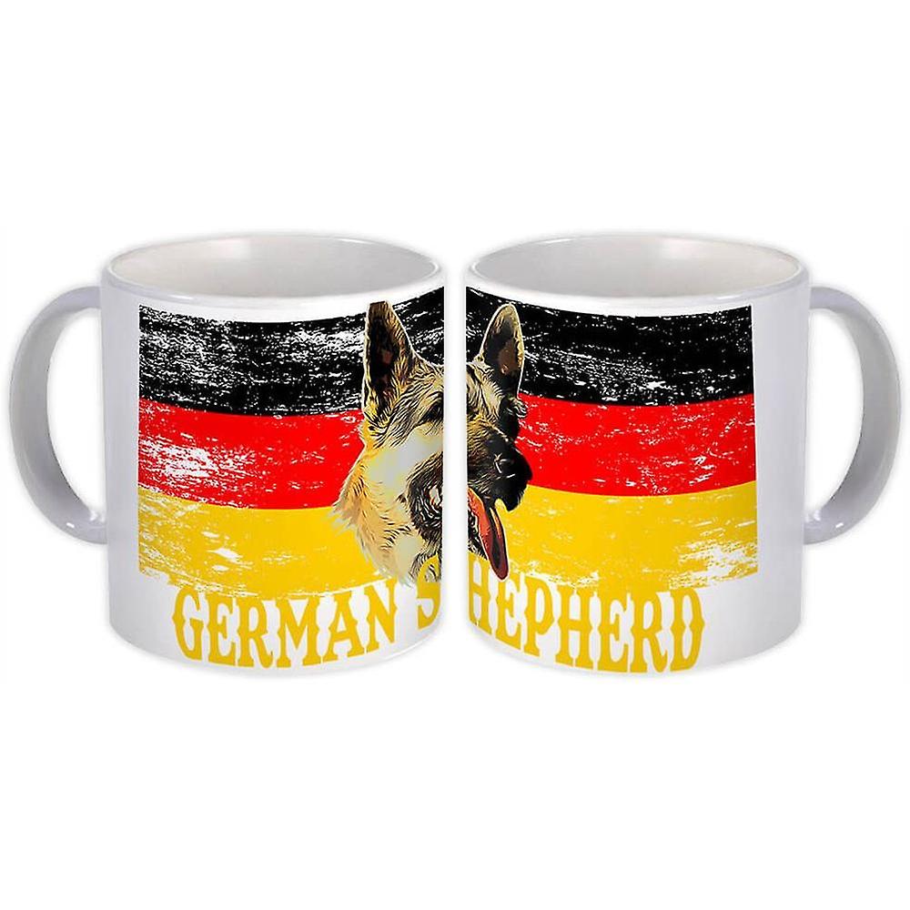 Gift Mug: German Shepherd German Flag Dog