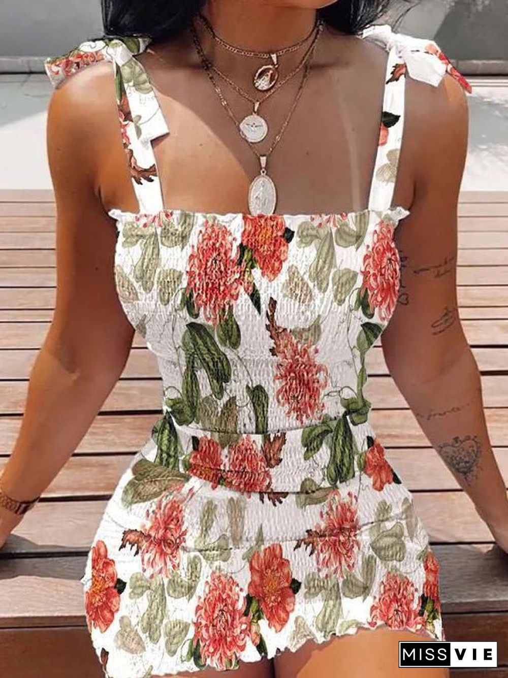 Women'S Dresses Strap Print Bandeau Bodycon Dresses