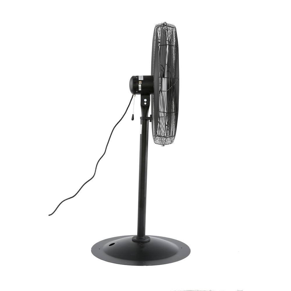 iLIVING Adjustable-Height 30 in.Industrial Pedestal Floor Fan with 7261 CFM ILG8P30-72