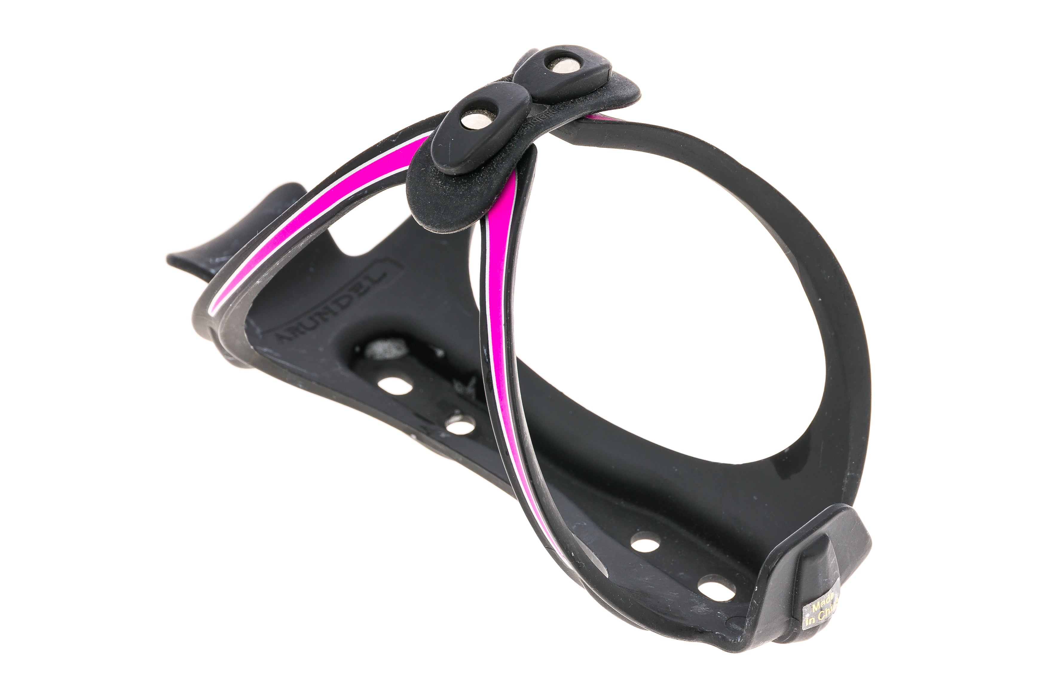 Arundel Bando Silicon Water Bottle Cage Matte Black and Pink