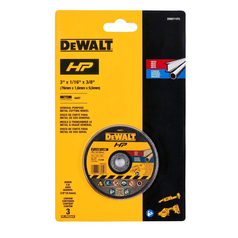 DEWALT 3 Bonded Cutting Wheel 3pk