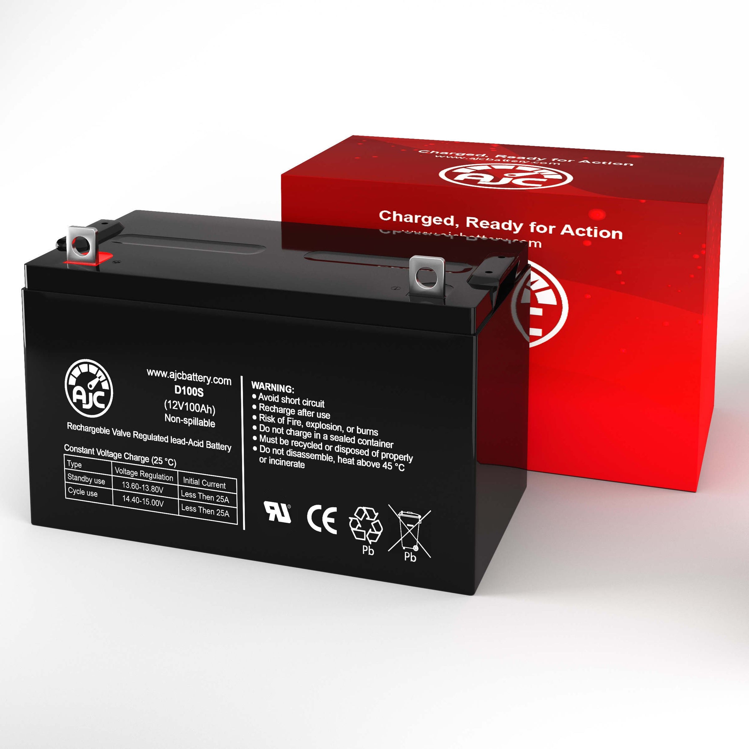 Baja Boss Trolling Motor 12V 100Ah Mobility Scooter Replacement Battery BatteryClerkcom Mobility Scooter