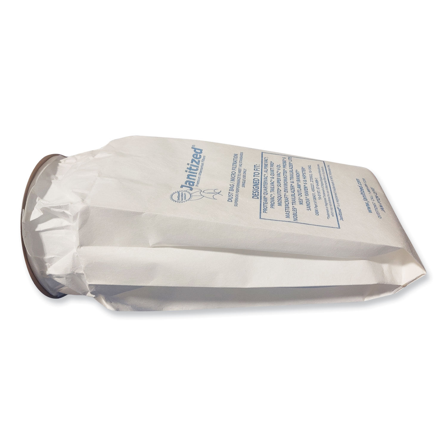 Vacuum Filter Bags Designed to Fit ProTeam 6 qt QuarterVac by Janitizedandreg; APCJANPTQV2