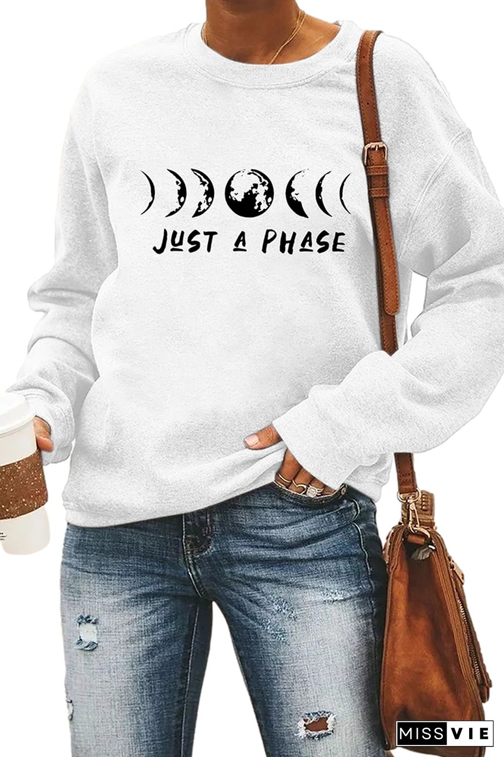 It's just a phase moon Longsleeve Sweatshirt Wholesale