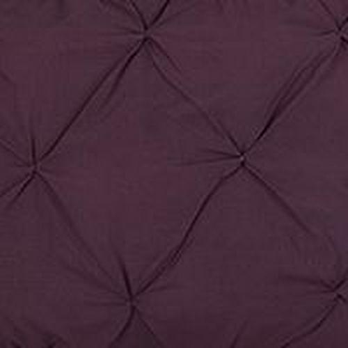 Chic Home Erin 8-Piece Reversible Pinch Pleat Comforter Set， Full/Queen， Purple