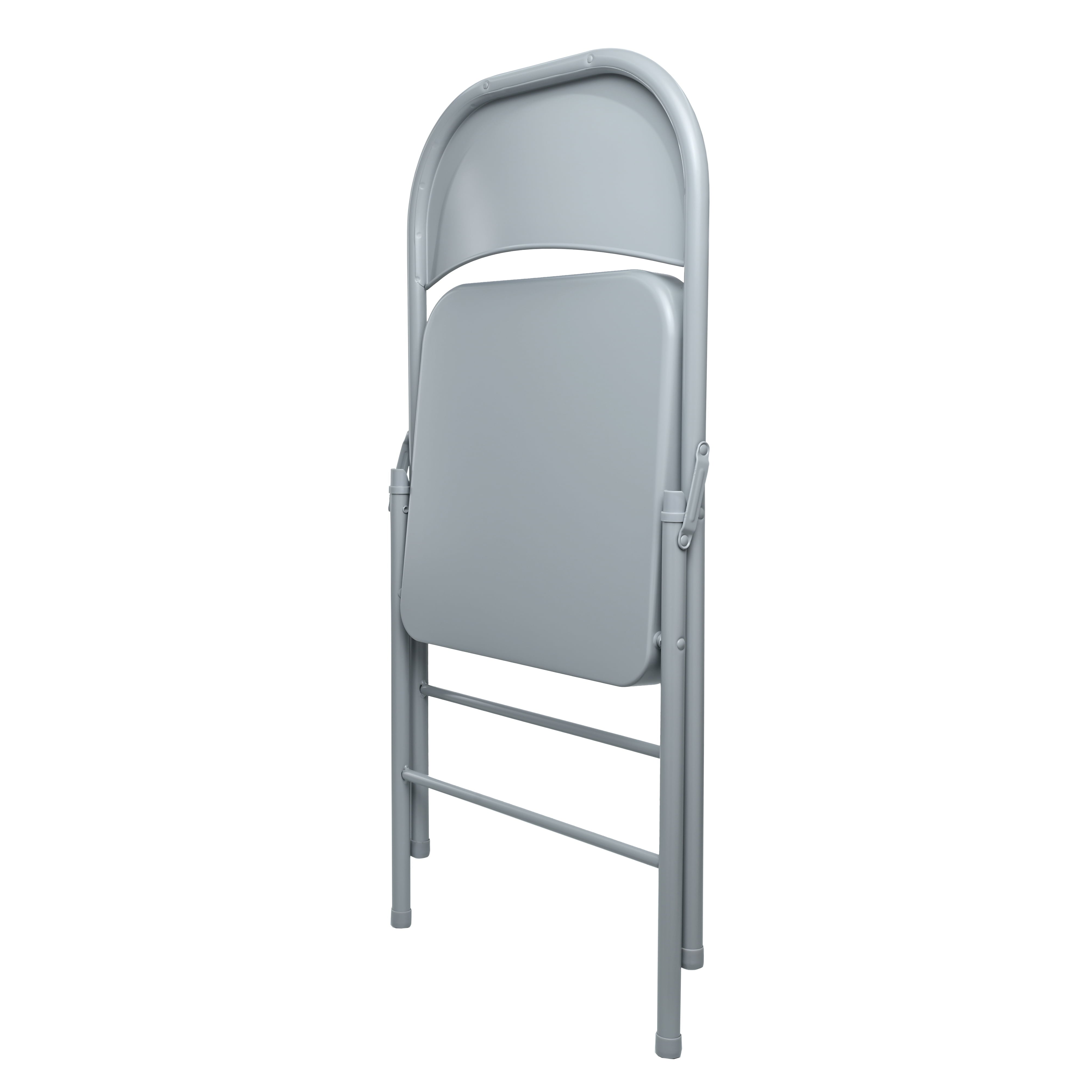 Mainstays All-Steel Metal Folding Chair, Gray