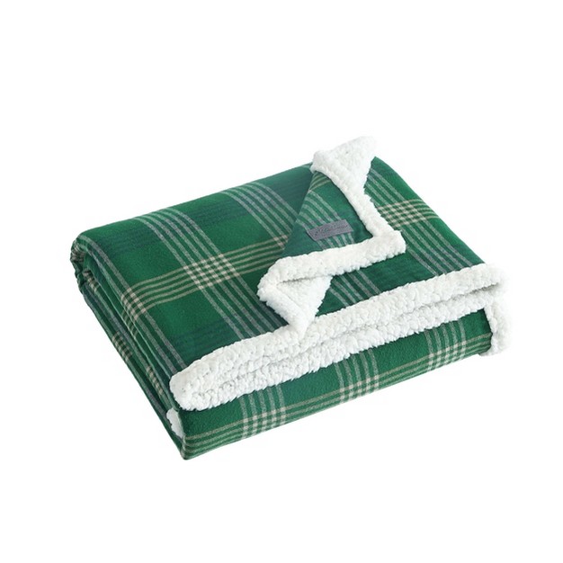 Union Bay Plaid Reversible Throw Blanket Eddie Bauer