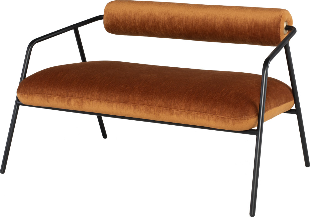 Cyrus Double Seat Sofa   Midcentury   Loveseats   by HedgeApple  Houzz