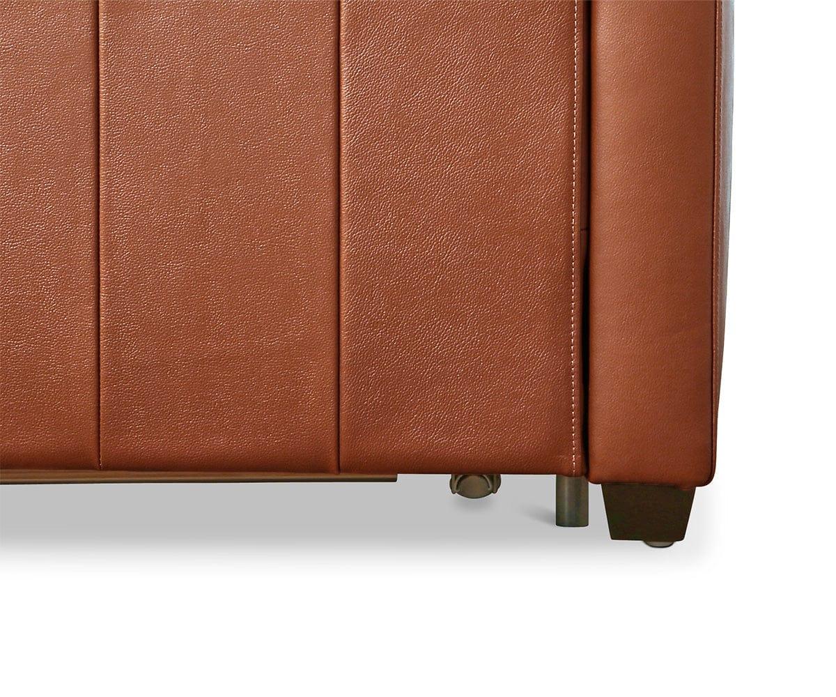 Jonas Leather Full Sleeper Sofa