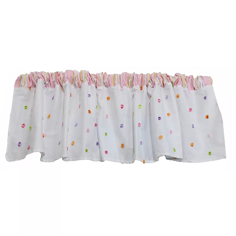 Pink Confetti Window Valance， 1 Pack