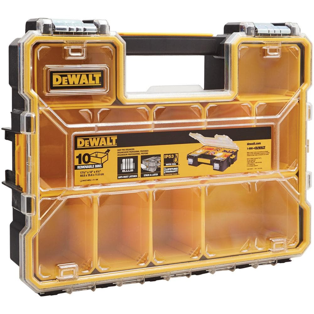 DEWALT 10-Compartment Deep Pro Small Parts Organizer DWST14825