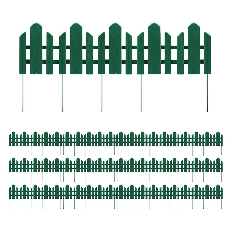 Home Garden Border Edg  Plastic PP Outdoor Small Tree Flower Fence Set Lawn Landscape Interlocking Border Edgings/