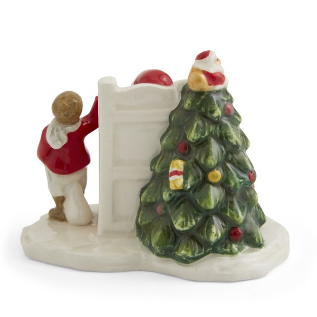 Spode Christmas Tree Led Village Santa With Children 2 5 X 2 Inch