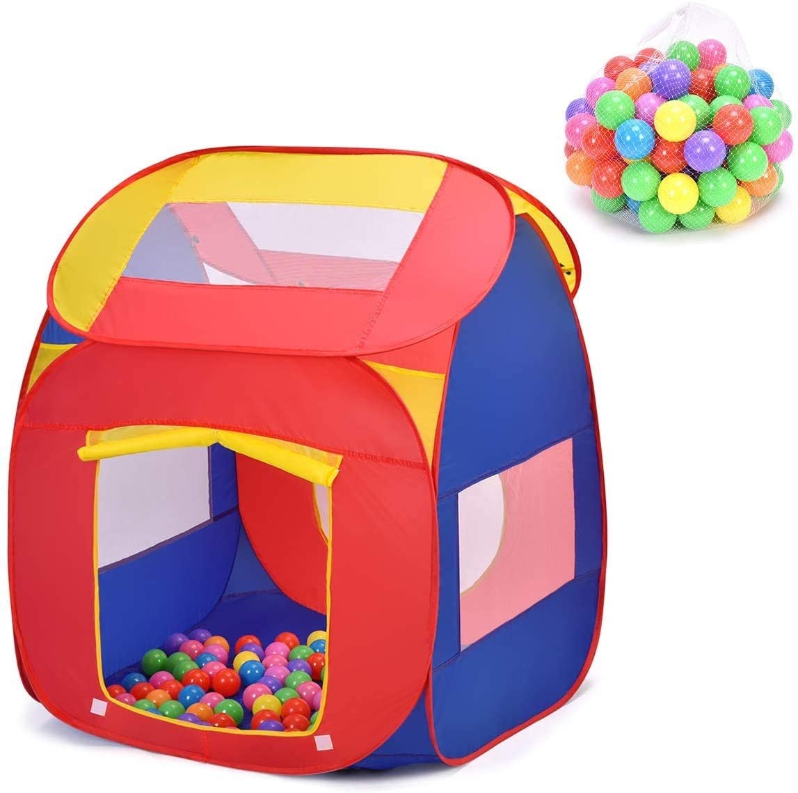 Ball Pit Play Tent for Kids, 100 Balls Included