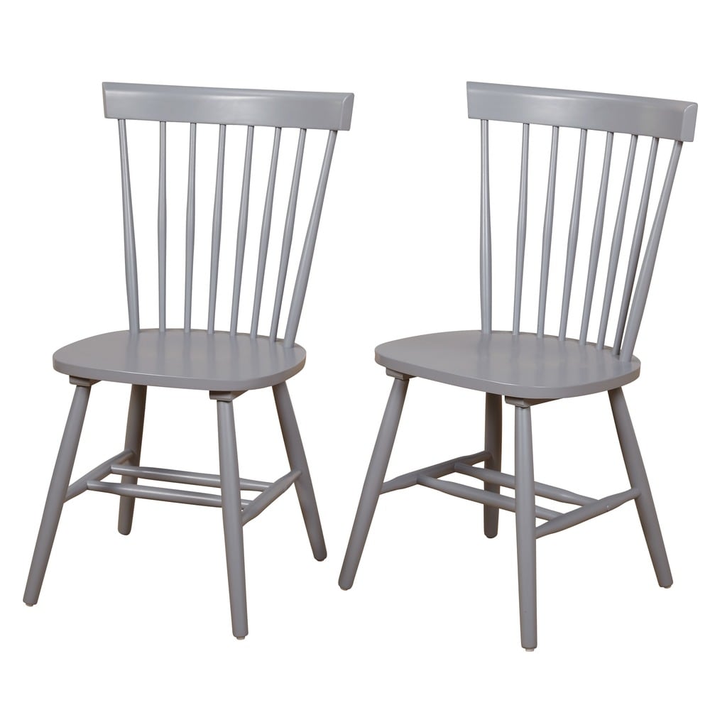 Simple Living Venice Solid Wood Spindle Dining Chairs (Set of 2)