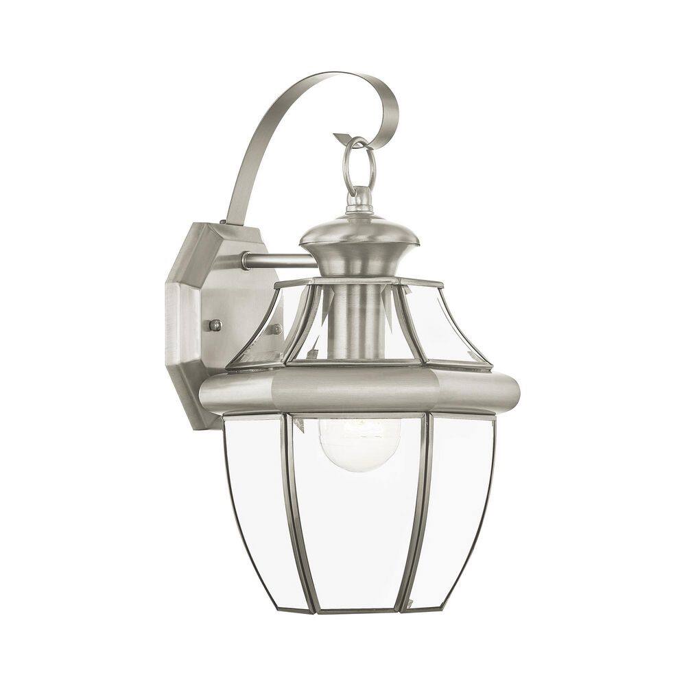 AVIANCE LIGHTING Monterey 1 Light Brushed Nickel Outdoor Wall Sconce 2151-91