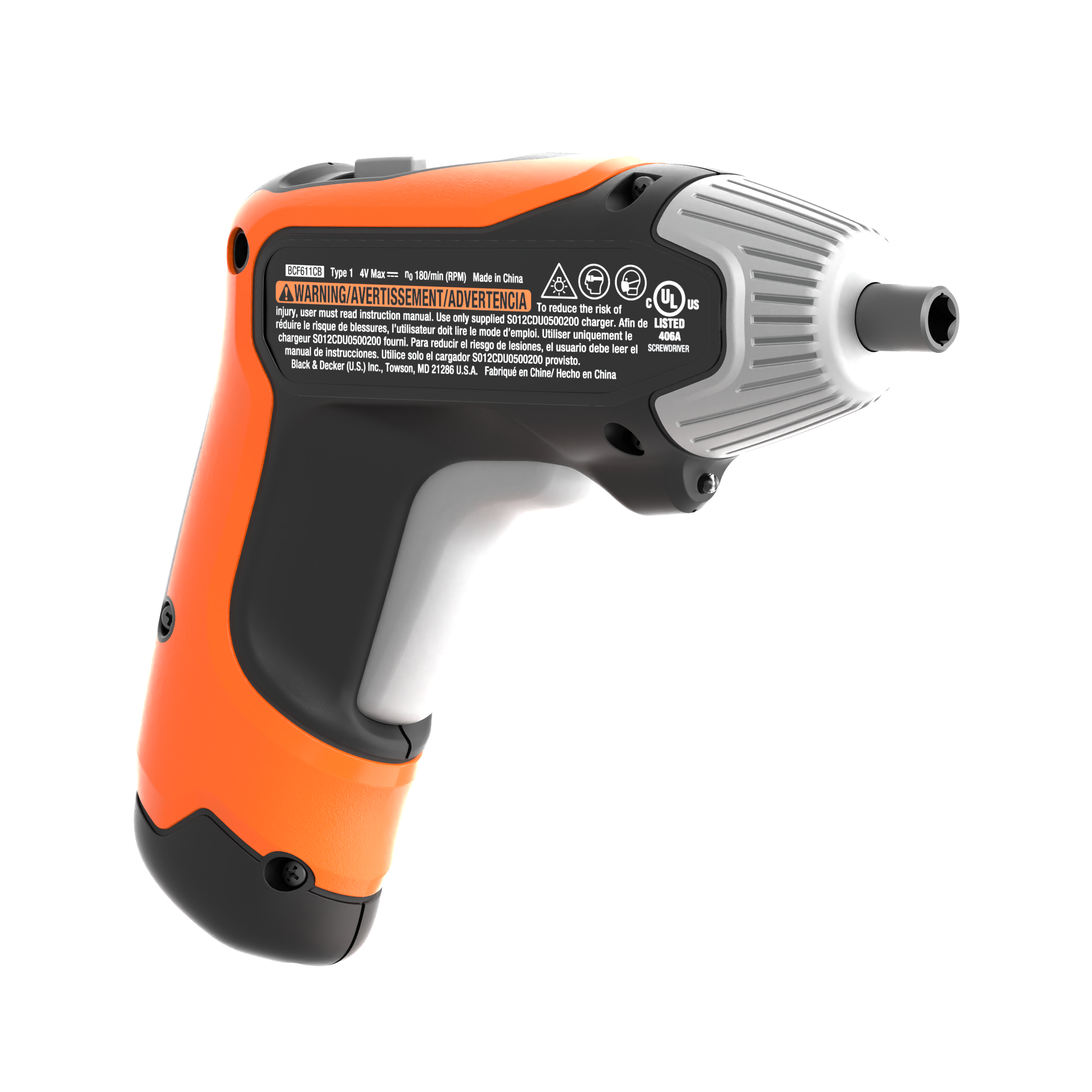 4V MAX* Cordless Screwdriver with 1-inch Screwdriver Bits