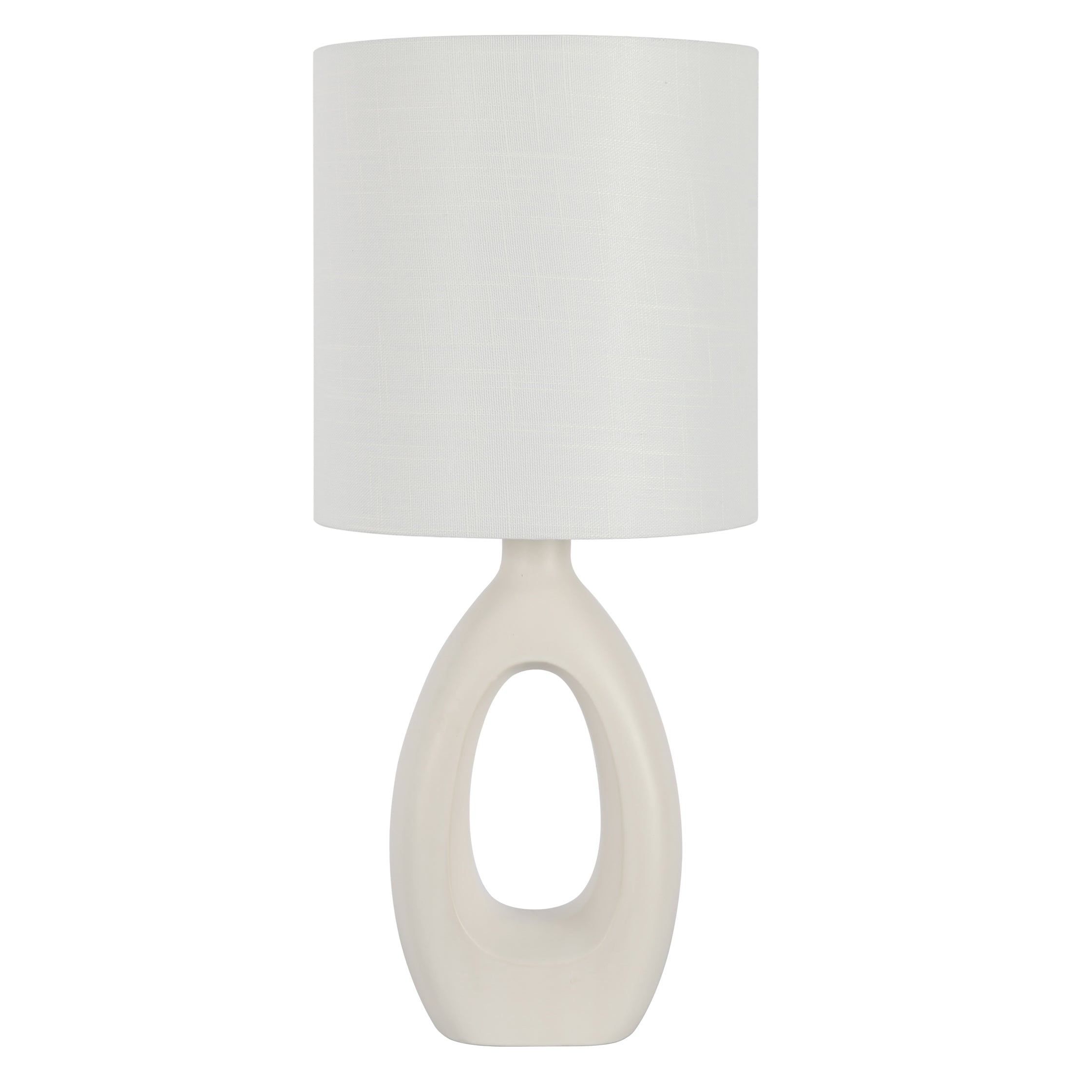 Home Decor Classic Collection White Ceramic Finish Table Lamp