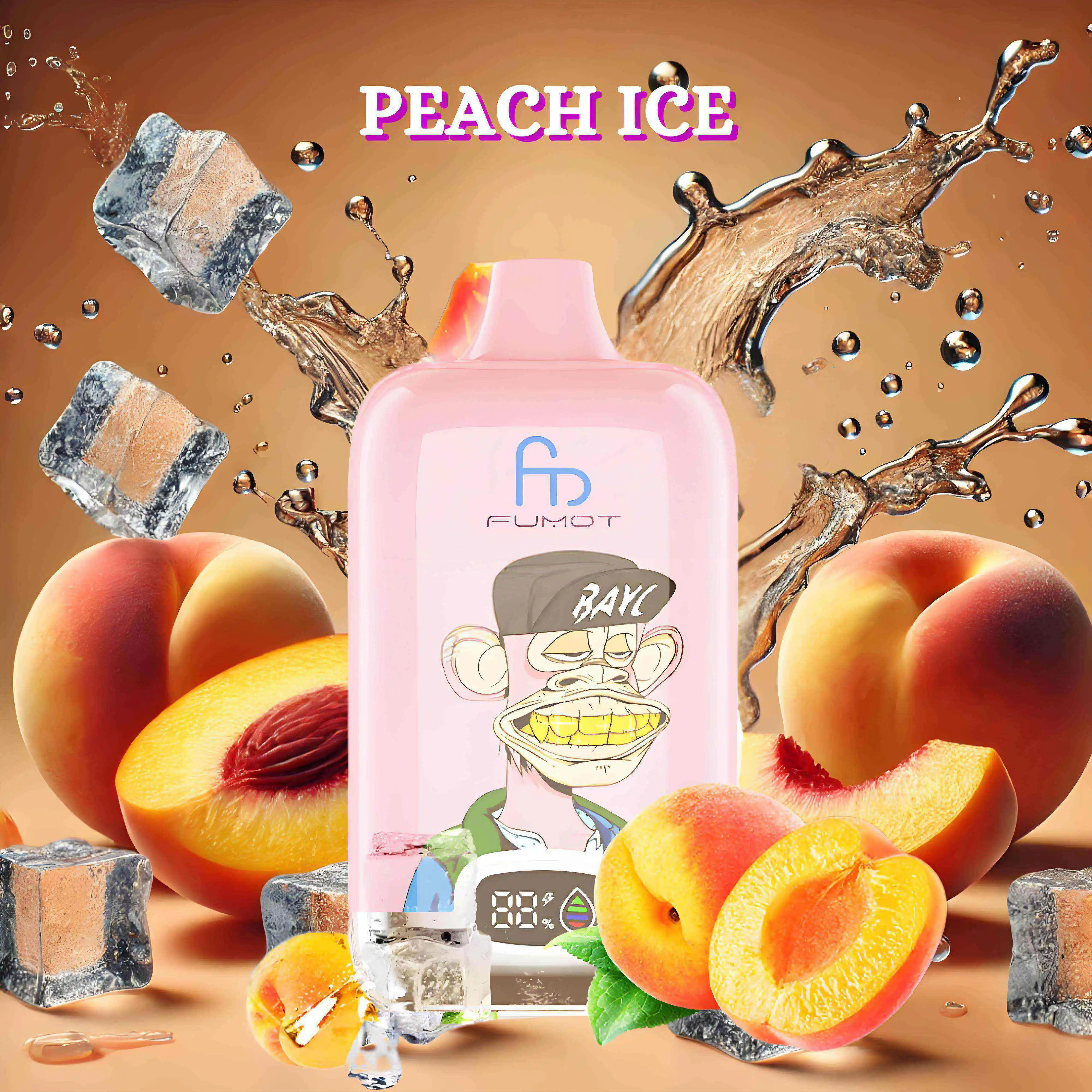 Fumot Tornado Digital Box 12000 Puffs - Peach Ice