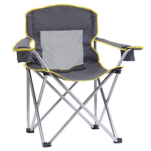 Quikshade Gray Big Gy Folding Quad Chair