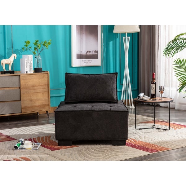 Poly fabric Square Living Room Ottoman Lazy Chair