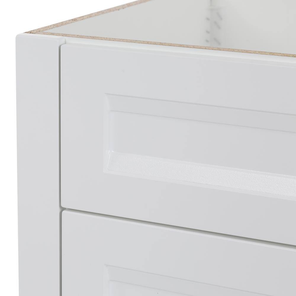 Home Decorators Collection Ridge 30 in. W x 21.6 in. D x 34 in. H Bath Vanity Cabinet without Top in White RG30-WH