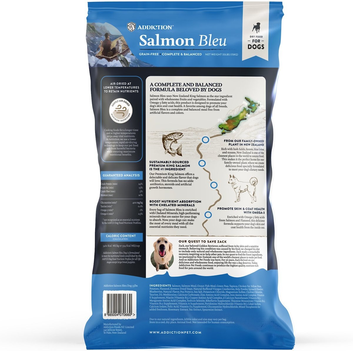 Addiction Grain-Free Salmon Bleu Dry Dog Food