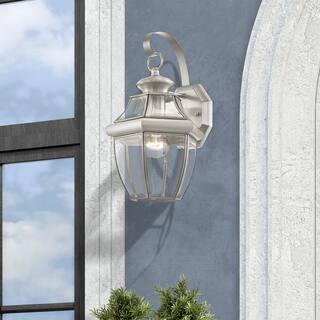 AVIANCE LIGHTING Monterey 1 Light Brushed Nickel Outdoor Wall Sconce 2151-91