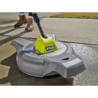 RYOBI 12 in. 3100 PSI Electric Pressure Washer Surface Cleaner with Caster Wheels RY31SC312