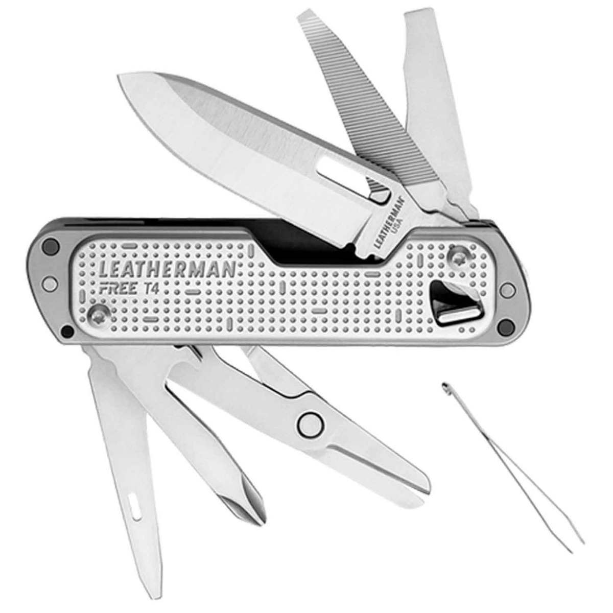 Leatherman FREE T4 Pocket Size MultiTool  Stainless Steel