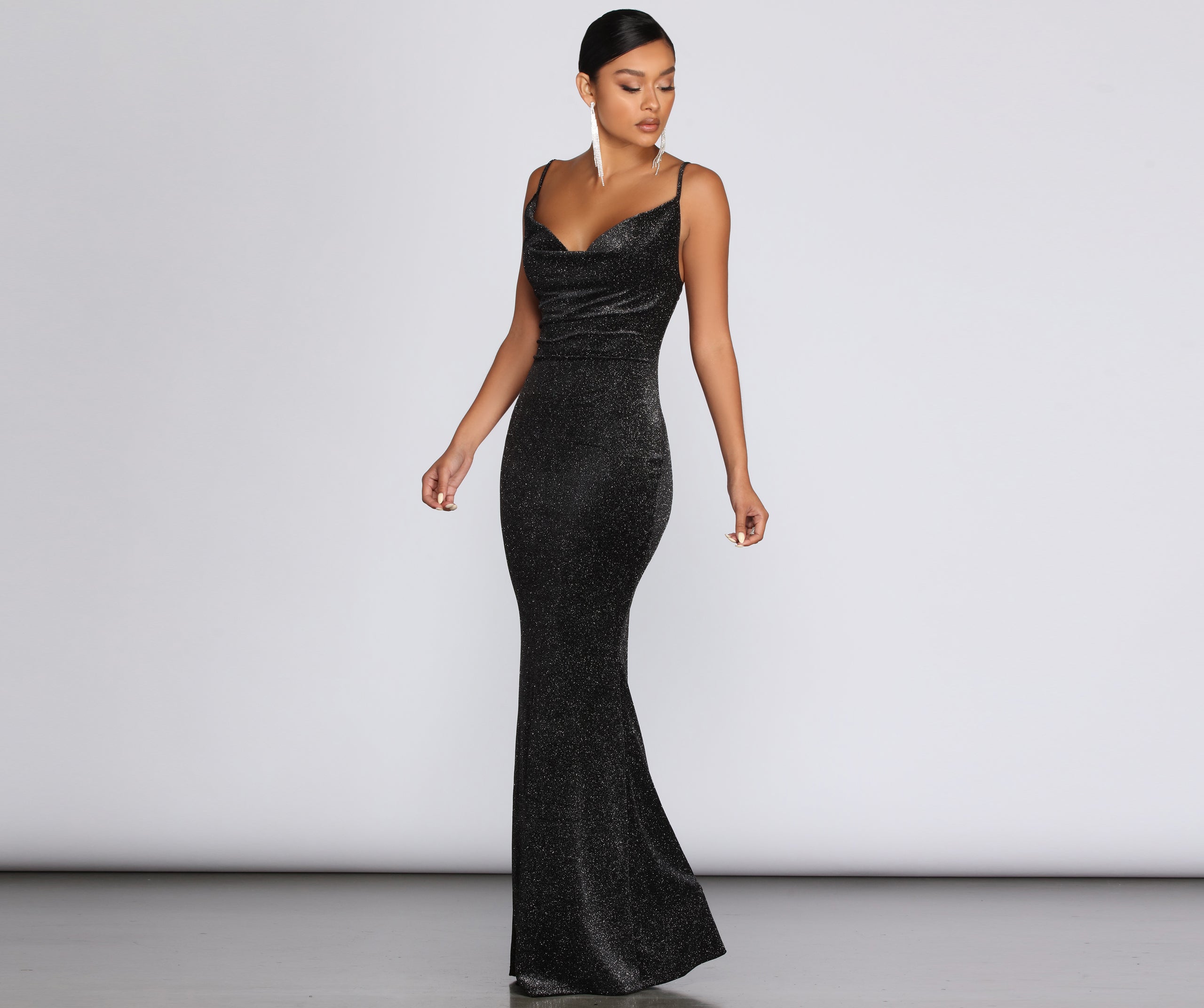 Olivia Formal Velvet Glitter Dress