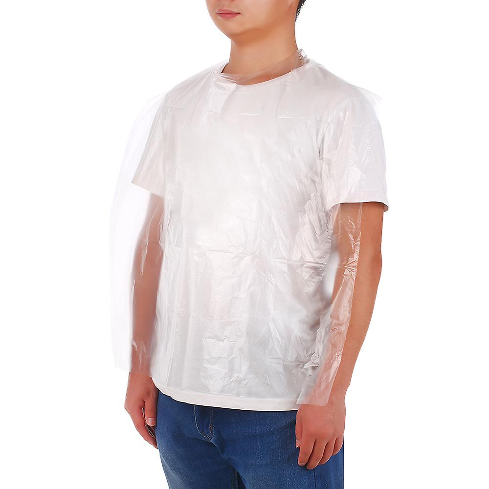 50 Disposable Aprons Transparent