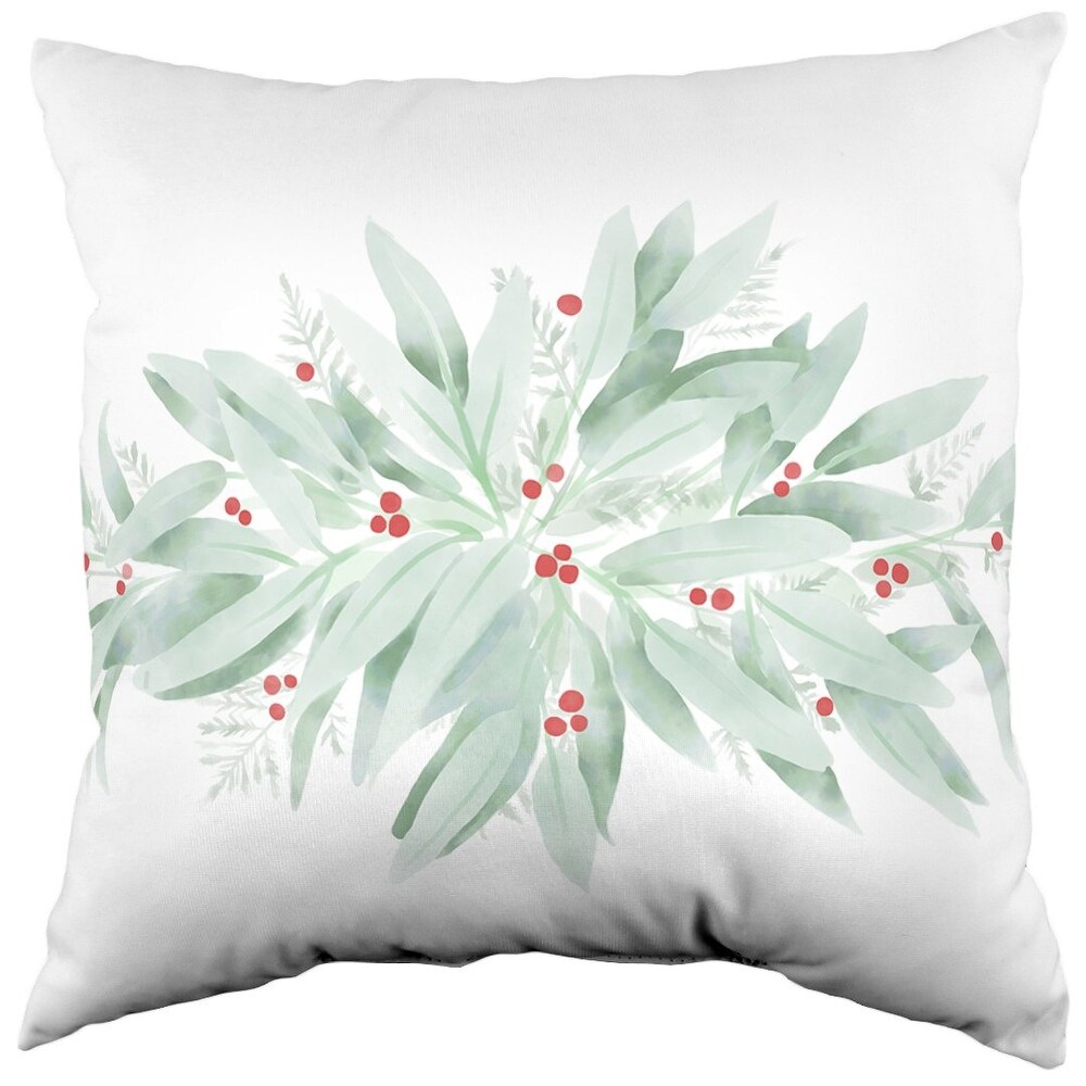 Watercolor Garland Double Sided Pillow