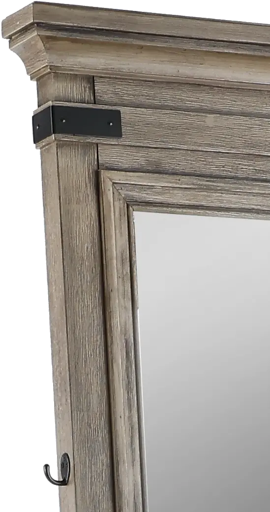 Forge Pewter Gray Floor Mirror