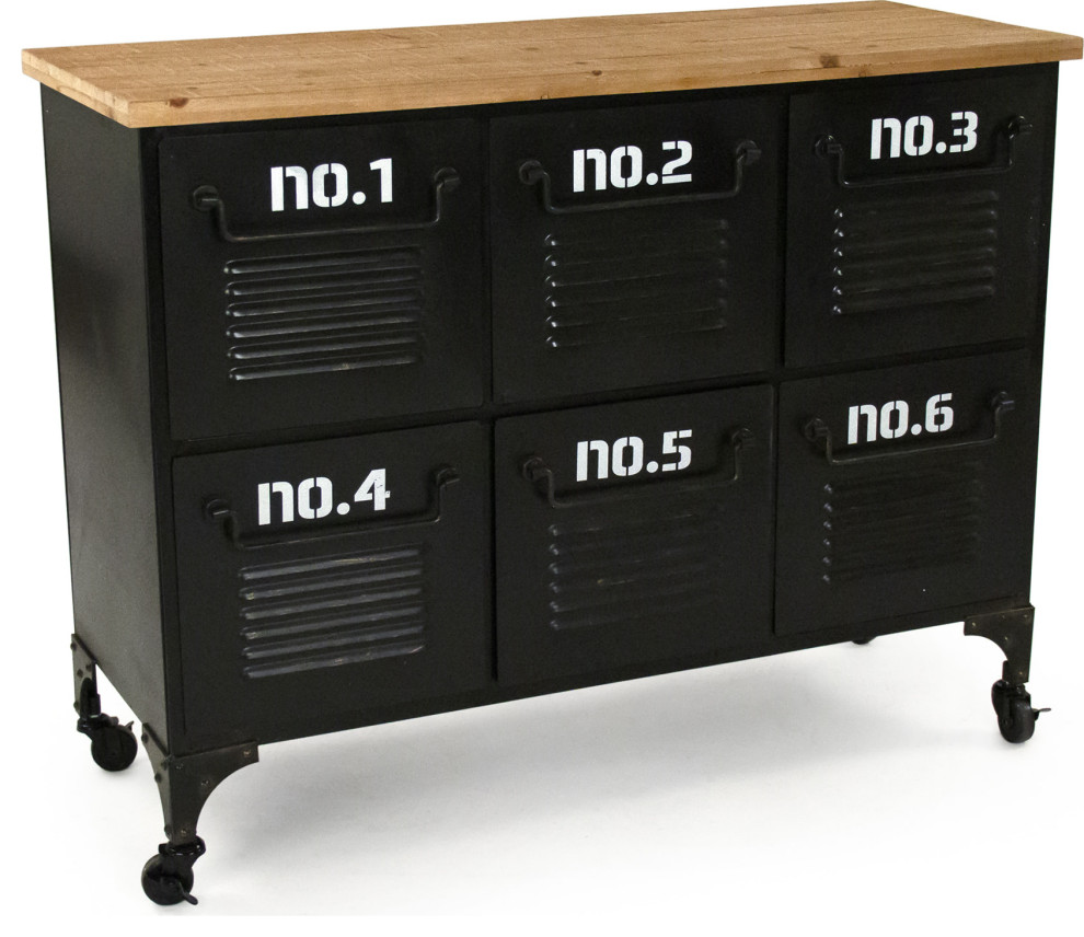 Meritt Metal Console   Industrial   Console Tables   by HedgeApple  Houzz