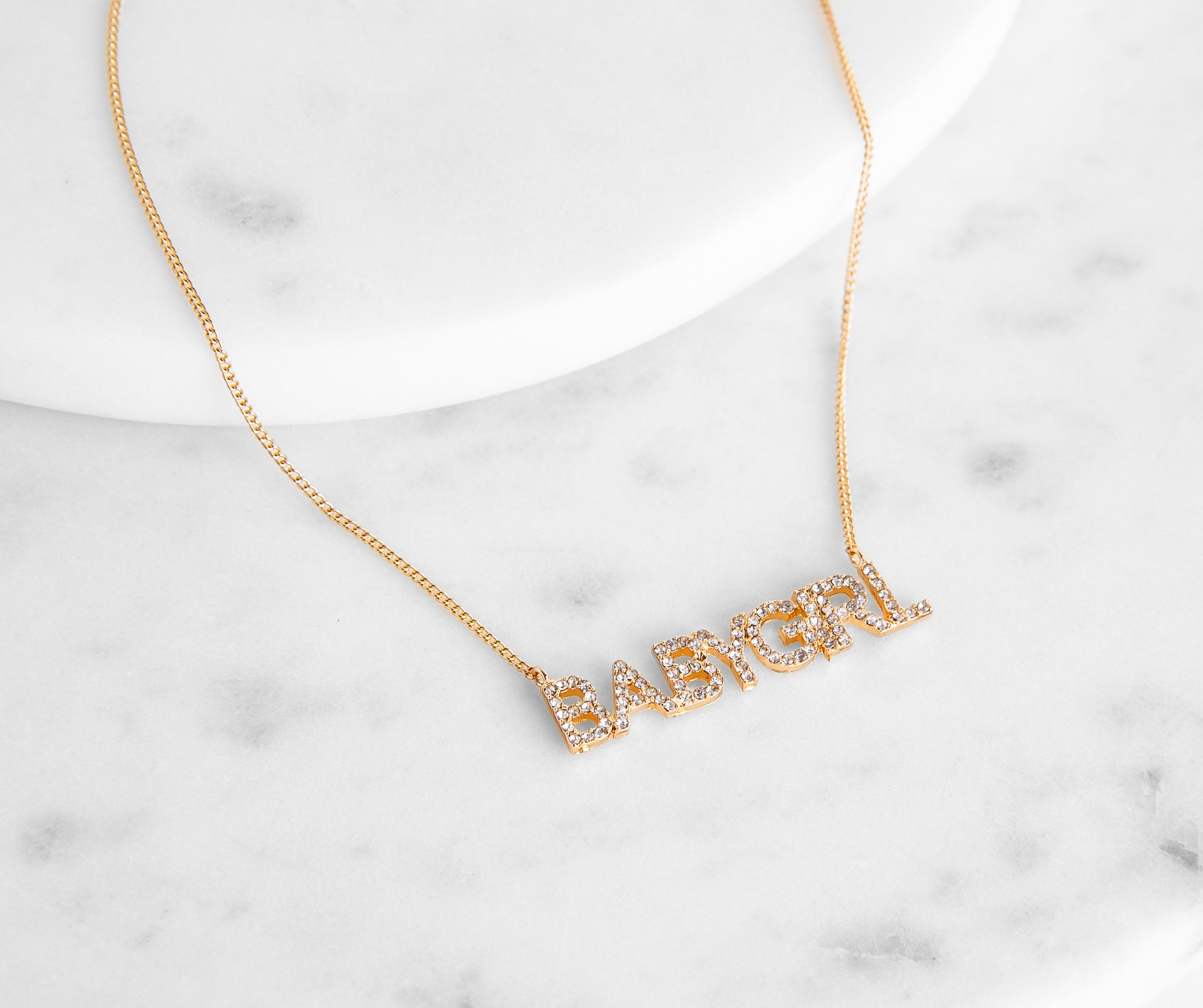 Babygirl Rhinestone Necklace