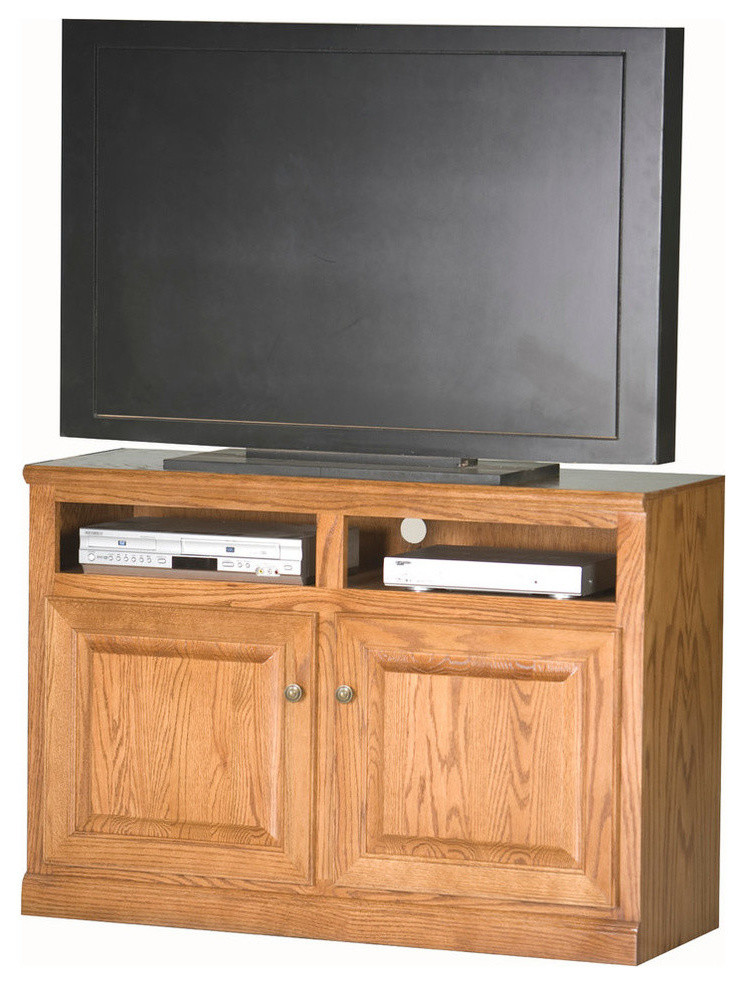 Eagle Furniture Classic Oak 45 quotTV Cart   Transitional   Entertainment Centers And Tv Stands   by Eagle Furniture  Houzz