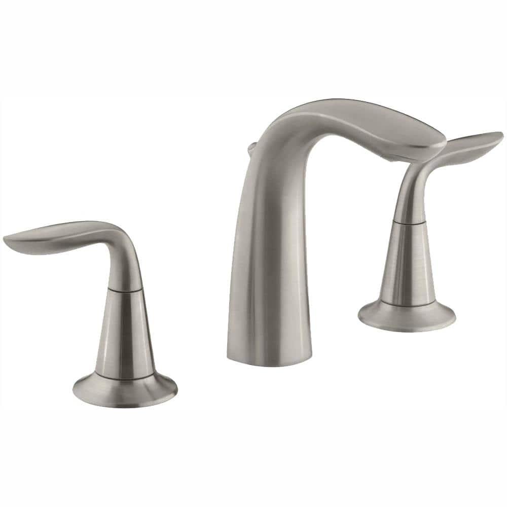 KOHLER Refinia 8 in Widespread 2Handle Bathroom Sink Faucet in Brushed Nickel