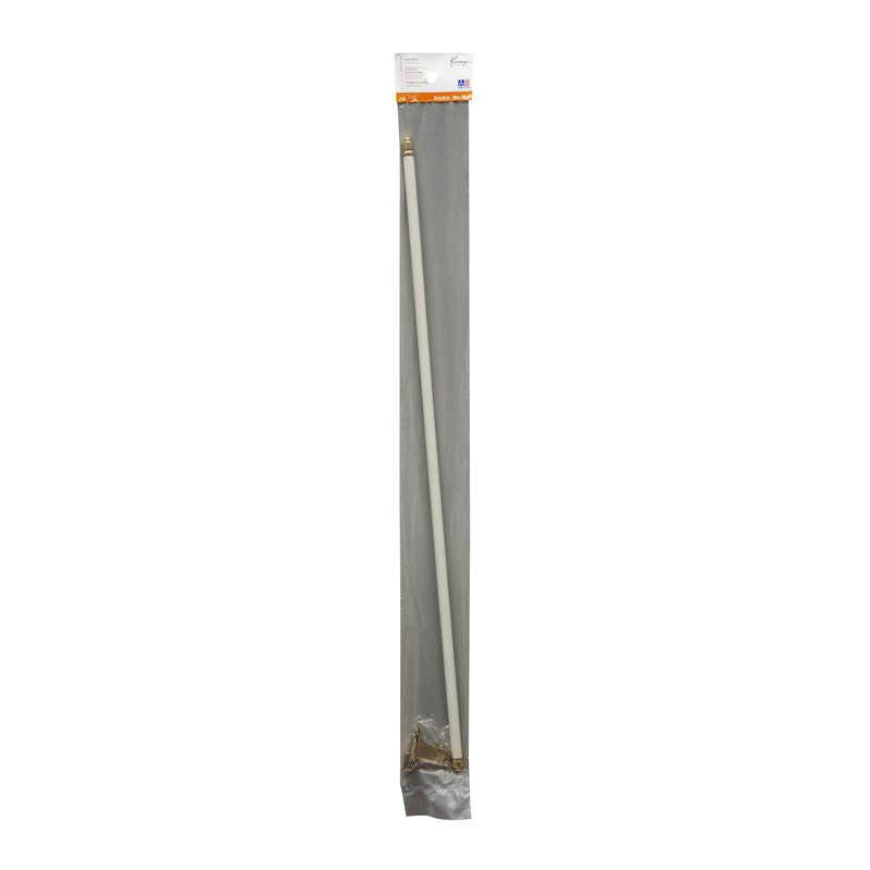 Kenney Enamel White Sash Rod 28 in. L X 48 in. L